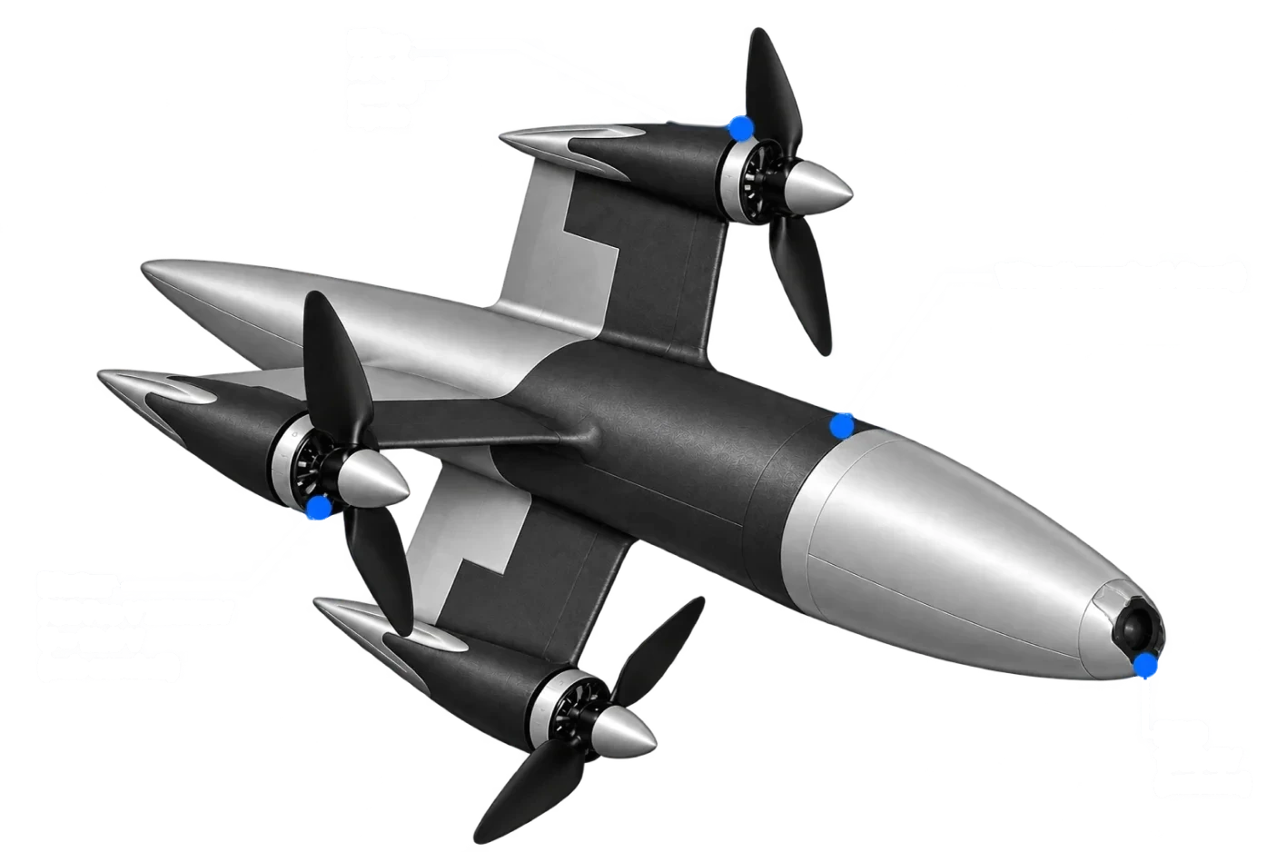 Randare 3D a dronei de viteză mare
